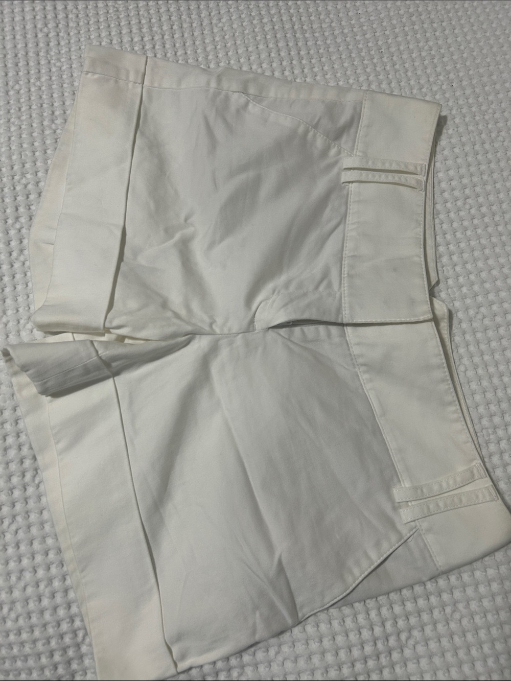 Express Cream High-Waist Tailored Shorts